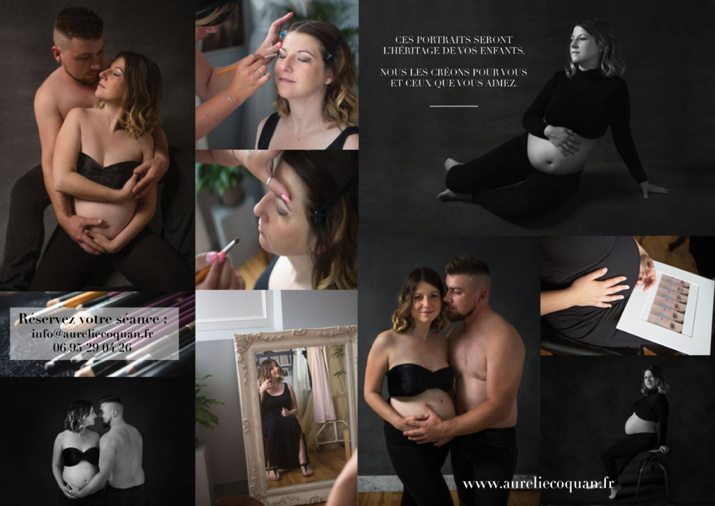 Séance photo grossesse type magazine pour un shooting maternité inoubliable en couple ou solo !
